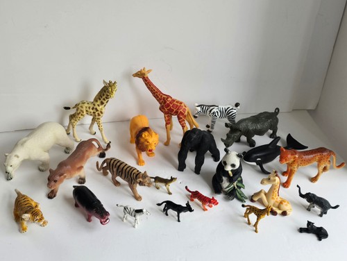 Job lot plastic resin toy - resin, zoo