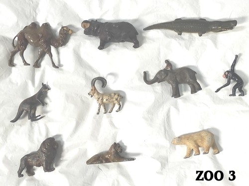 Lead zoo vintage antique - 10,