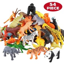 54 Pcs Wild zoo animals Mini