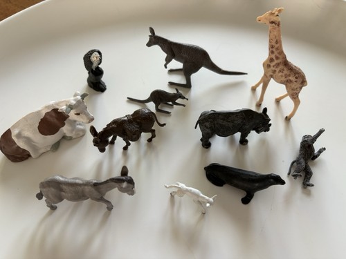 Vintage plastic farm - farm, zoo