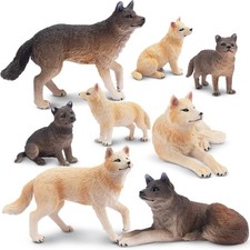 toymany 8PCS Wolf Figures