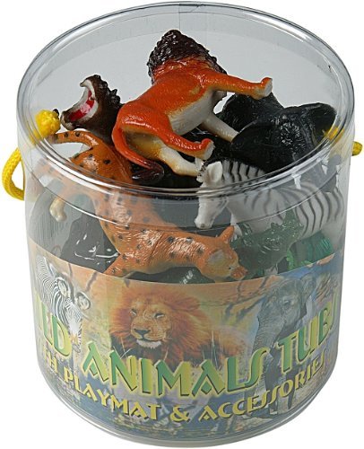 Plastic wild zoo yard animals - yard,