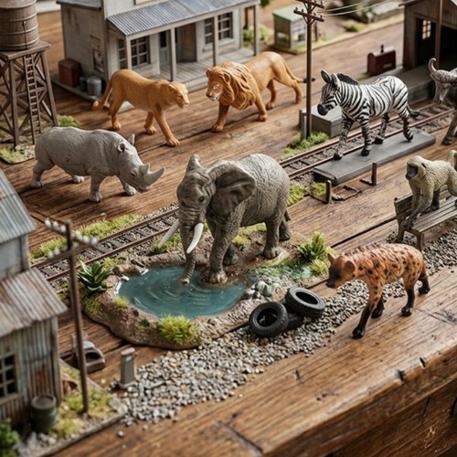 Lifelike zoo animal - model, toys